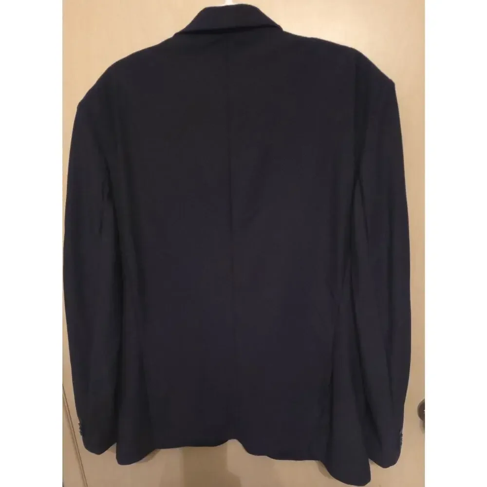 Twillory Tailored for the Hustle Navy Performance Blazer Sport Coat 48R Black